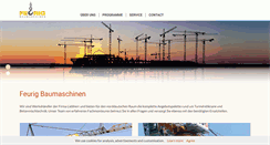 Desktop Screenshot of feurig-baumaschinen.de
